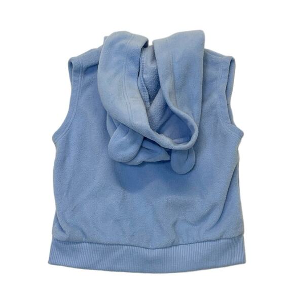 Carter’s Fleece Vest blue embroidery bird full zip jacket baby Size 9 Months - Picture 5 of 6
